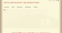 Desktop Screenshot of hotel-hexenturm.de
